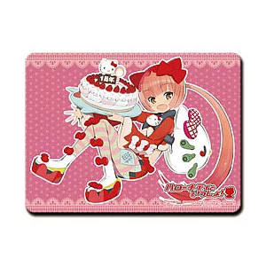 With Hello Kitty！-滑鼠墊-貓村(1週年紀念)