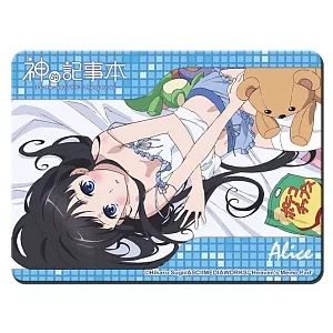 神的記事本-滑鼠墊-賴床藍格款