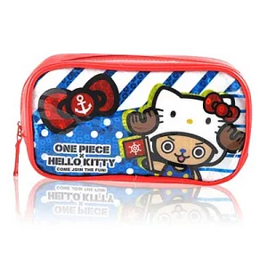 KITTY x 航海王 - KITTY帽喬巴鉛筆袋(紅)