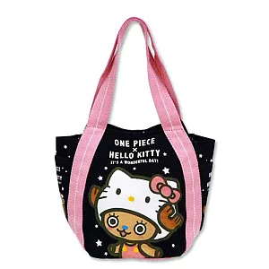 KITTY x 航海王 - KITTY帽喬巴手提袋 (黑)S