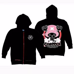 航海王-連帽外套(喬巴)S黑色