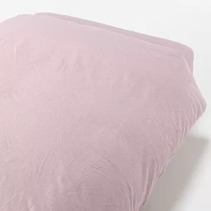 [MUJI 無印良品]柔舒水洗棉被套/D/紫色/雙人