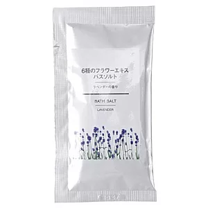 [MUJI 無印良品]花草精華浴鹽小包(薰衣草)/40g