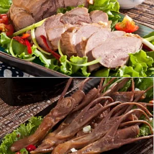 【曾記巧口滷味】6件組(辣酸菜+脆管+腱子肉+小雞翅+鴨舌+小鳥蛋)