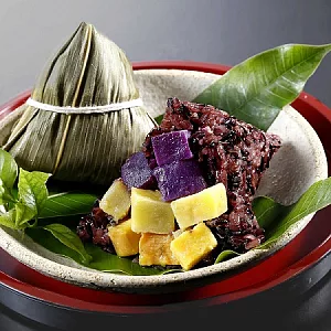 [呷七碗]紫米三色地瓜粽(10入，袋裝)