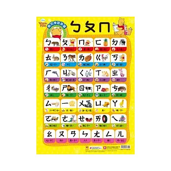 維尼學習掛圖：ㄅㄆㄇ