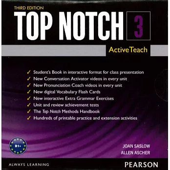 Top Notch 3/e (3) ActiveTeach (DVD-ROM/1片)