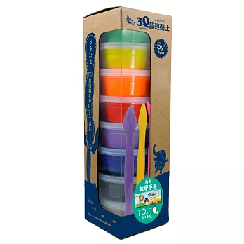 3Q超輕黏土-盒裝8色入(內附10款黏土教學+黏土工具三件套)