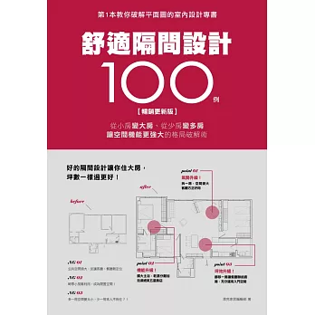 舒適隔間設計100例【暢銷更新版】：從小房變大房、從少房變多房、讓空間機能更強大的格局破解術