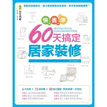 快速、省錢、精準！60天搞定居家裝修