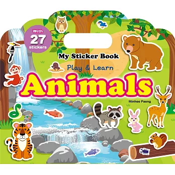 My Sticker Book：Animals (手提貼紙書英文版：動物)