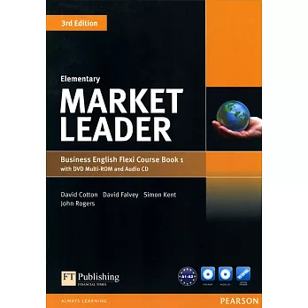 Market Leader 3/e (Elementary) Flexi Course Book 1 with DVD-ROM/1片 and Audio CD/1片