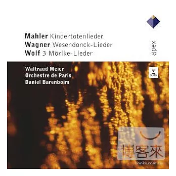 DANIEL BARENBOIM / MAHLER, WAGNER & WOLF : KINDERTOTENLIEDER, WESENDONCKLIEDER, 3 LIEDER