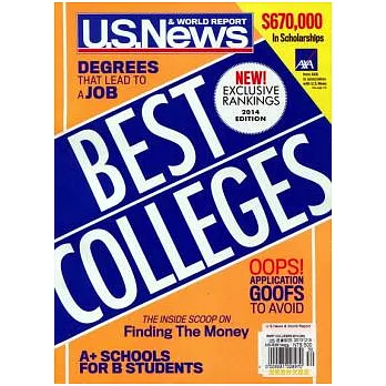 U.S.NEWS & WORLD REPORT : BEST COLLEGES 2014