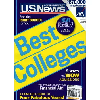 U.S.NEWS & WORLD REPORT Best Colleges 2015 EDITION
