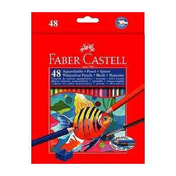 48色水彩色鉛筆(環保裝)(附水彩筆及削鉛筆器)