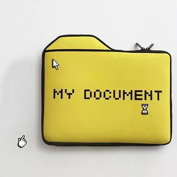 MY DOCUMENT 電腦防護包(13.3in)亮黃色