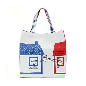 Shinzi Katoh 插畫家彩色提帶大提袋-我的芳鄰