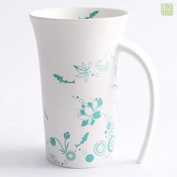 Shu＆W’s Cera 集瓷．夏荷剪影喇叭杯(霧白)霧白 Matte White