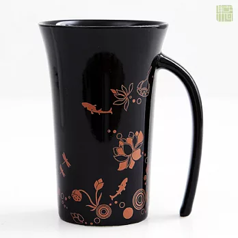 Shu＆W’s Cera 集瓷．夏荷剪影喇叭杯(亮黑)