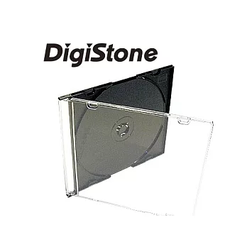 DigiStone單片超薄 5 mm CD/DVD硬殼收納盒/黑色 25PCS