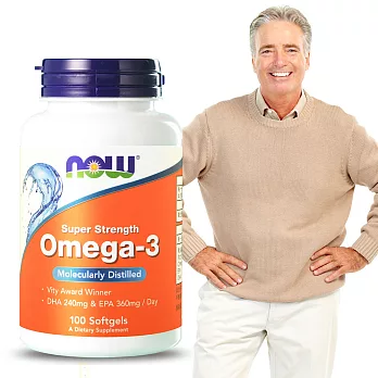 NOW健而婷－Omega-3亞米茄深海魚油(100顆/瓶)