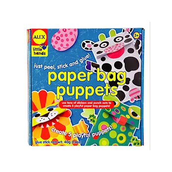 【美國ALEX】DIY動物紙袋玩偶