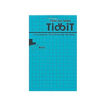 KOKUYO TidbiT自由撕便條紙(A7方格)