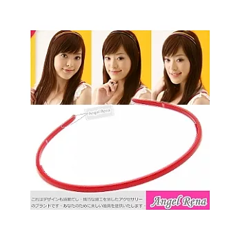 【Angel Rena】韓製˙細版壓克力時尚髮箍(紅色)