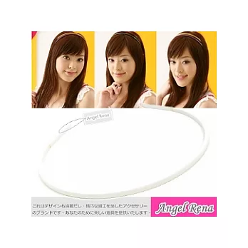 【Angel Rena】韓製˙細版壓克力時尚髮箍(白色)