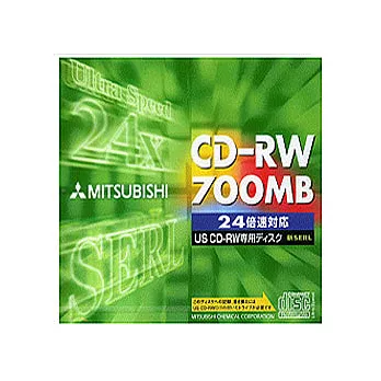 三菱 16X~24X CD-RW 5片盒裝