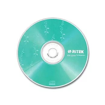 錸德 RiTEK 52X CD-R 繁花版50P-綠色