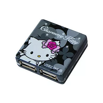 Charmmy Kitty USB2.0 4PORT HUB集線器(迷人黑)