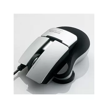 【ELECOM】奇隼「SCOPE NODE」雷射滑鼠(霧面銀)