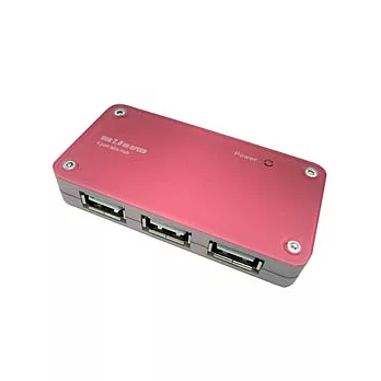 aibo 壓克力粉餅盒造型 USB2.0 4 PORT HUB《粉嫩粉紅》