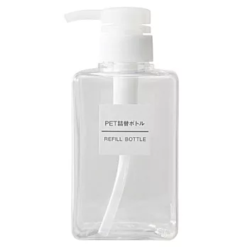 [MUJI 無印良品]PET補充瓶/透明400ML