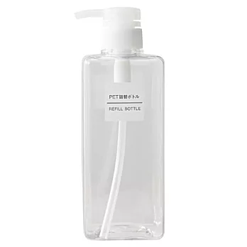 [MUJI 無印良品]PET補充瓶/透明600ML