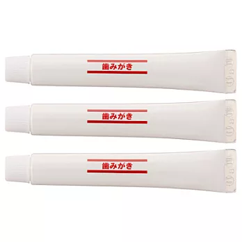 [MUJI 無印良品]攜帶用牙膏/3支組/11g(F)