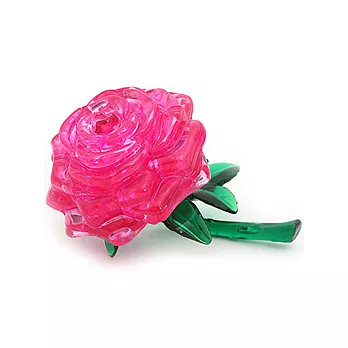 3D水晶拼圖-夢幻粉玫瑰