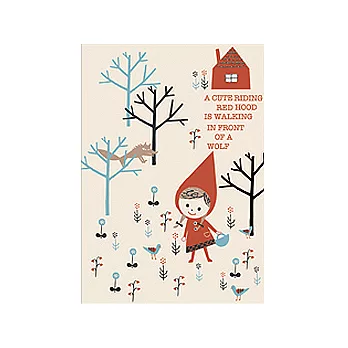 Shinzi Katoh童話系列明信片-森林裡的小紅帽