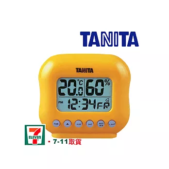 日本TANITA 最新電子式溫溼度計_黃(TT-532OR)