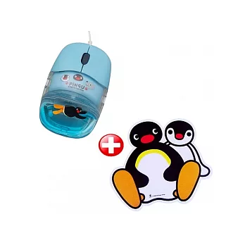 PINGU 光學滑鼠組_藍 (PG-M105)