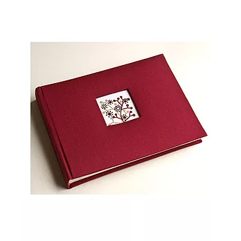 法國PANODIA 貝卡尼黏貼式相簿22x16cm-紅