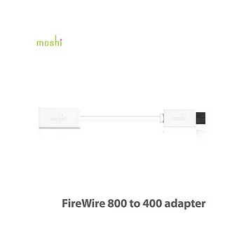 moshi firewire800-400轉接線白色