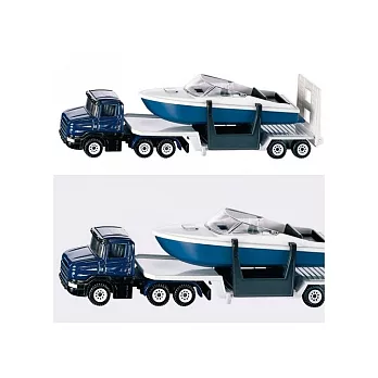 SIKU平板拖車(遊艇)