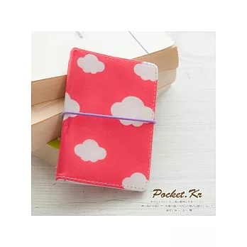 《Pocket.Kr》雲朵卡片收納夾-桃紅