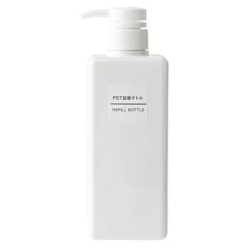 [MUJI 無印良品]PET補充瓶/白.600ml