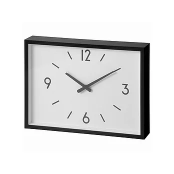[MUJI 無印良品]車站時鐘/方/黑