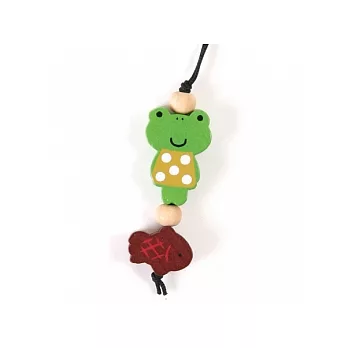 《Wooden mini》和風動物木製吊飾II。青蛙
