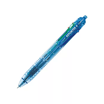 TOMBOW迷你4色自動原子筆-透明藍